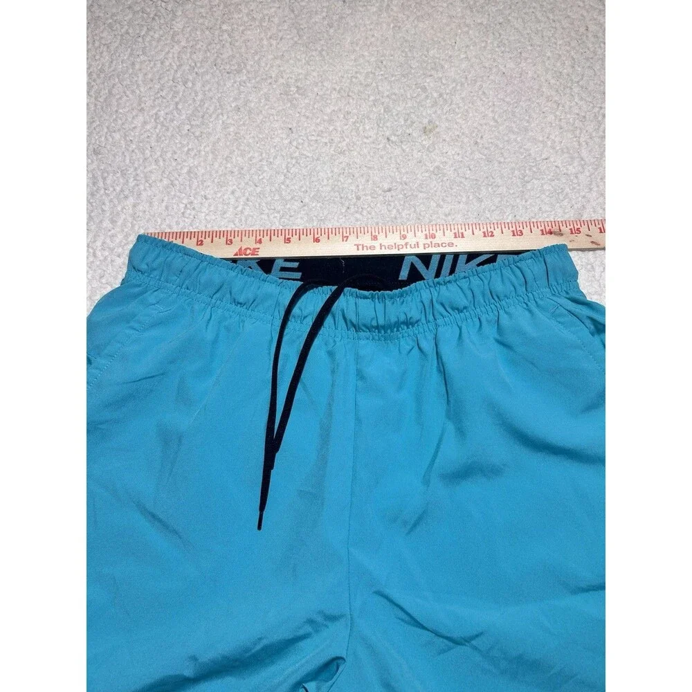 Nike Men's Swim Trunks Contend Volley Shorts Aqua Teal Size M CU4495-392 NWOT - Picture 5 of 11